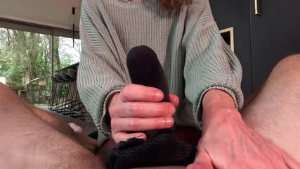 Pantyhose Handjob POV