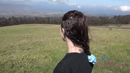 Hawaiian POV With Smoking Babe