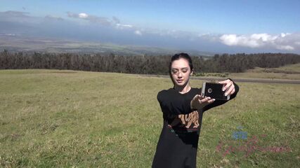 Hawaiian POV With Smoking Babe